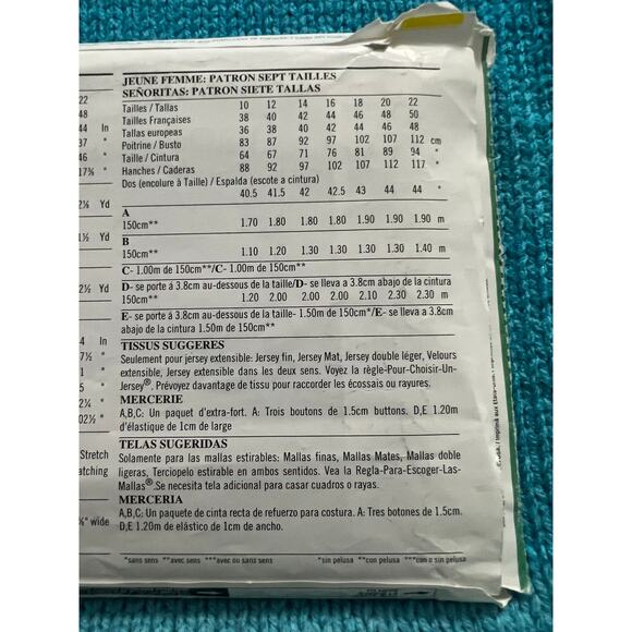 Simplicity 6735 pattern knit top jacket Aline skirt wide leg pant size 10-22 - Picture 5 of 5